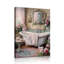 Pink Flowers Theme Bathroom Canvas Wall Art Vintage Bathtub Painting Pictures Wall Decor Floral Botanical Luxury Bathroom Prints Artwork For Toilet Restroom Home Decoration-700940739