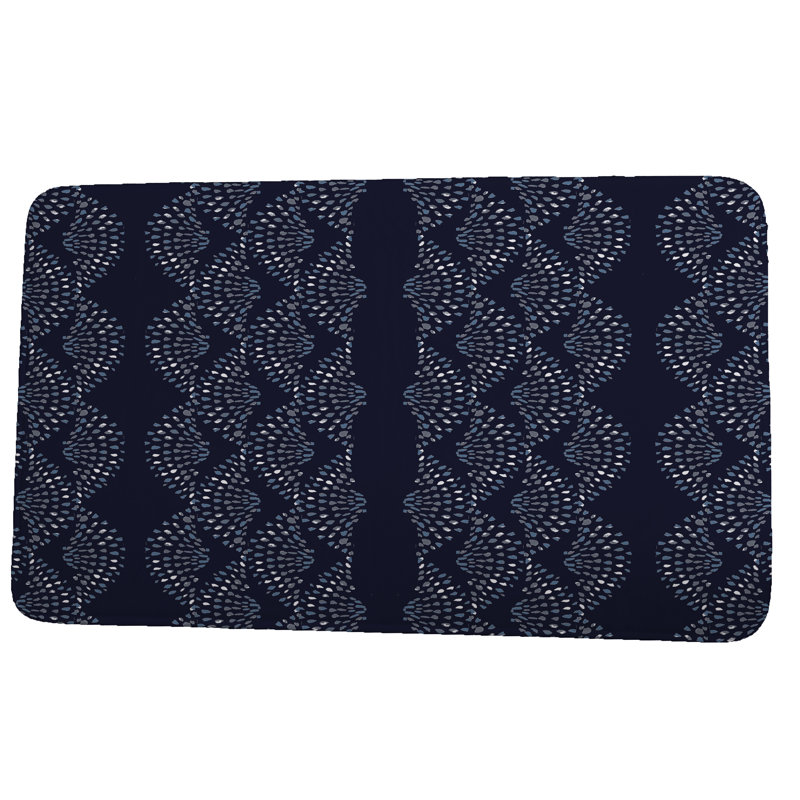 Hiawassee Non-Slip Bath Mat, 21" W x 34" L, Navy