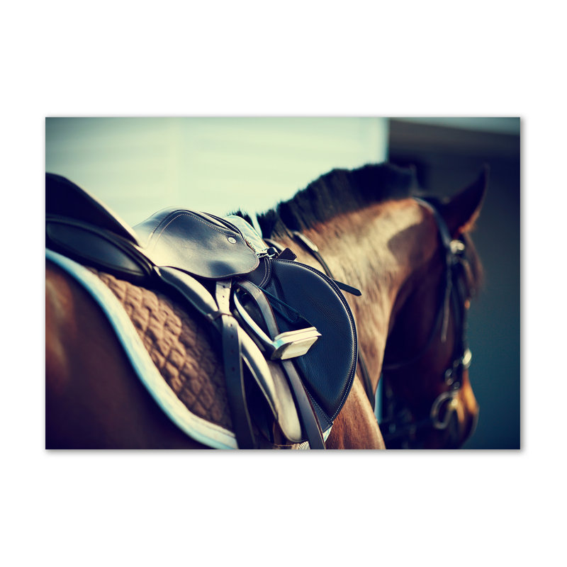 Saddle With Stirrups - Wrapped Canvas Print