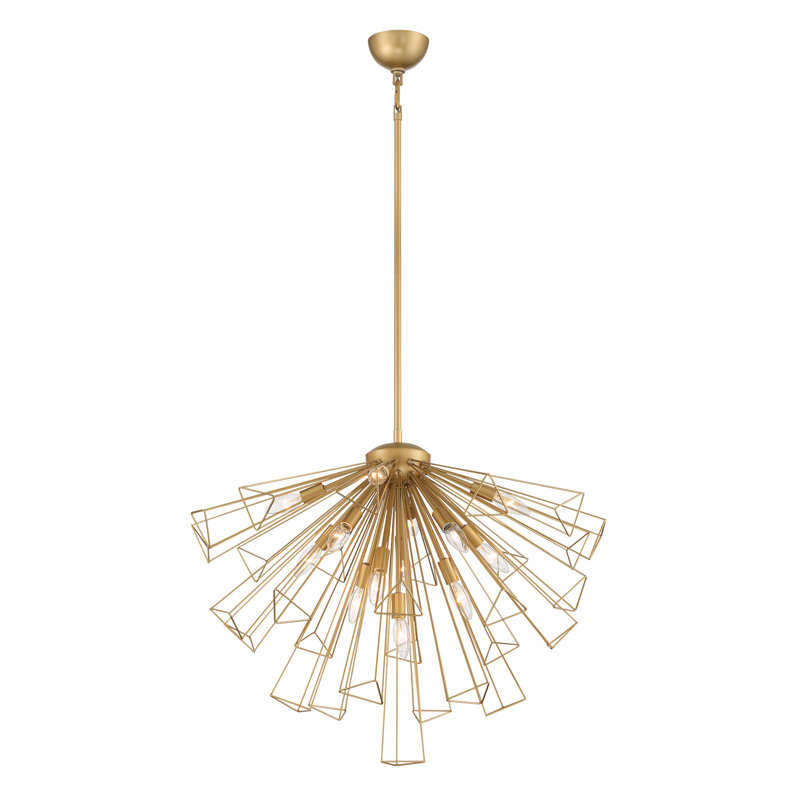 Dendelio 13 light Chandelier, Gold