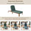 Chaise de patio réglable en bois d'acacia