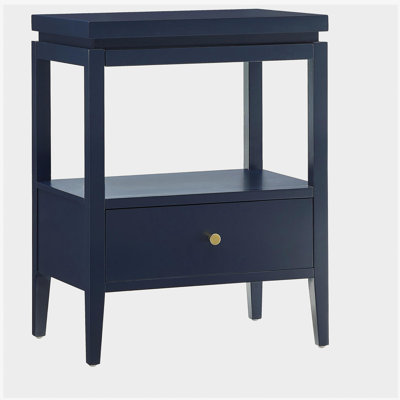 Olana Midnight Blue 1-drawer Nightstand