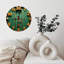 Horloge, boules de billard, chiffres, décoration intérieure