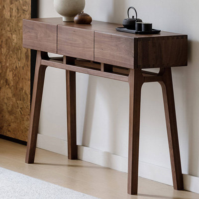 Nordic style simple brown console table