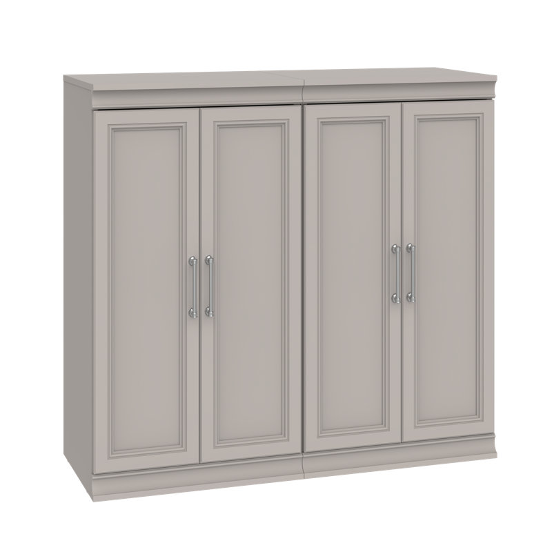Système de rangement modulaire l 21,38 po avec portes, Gris