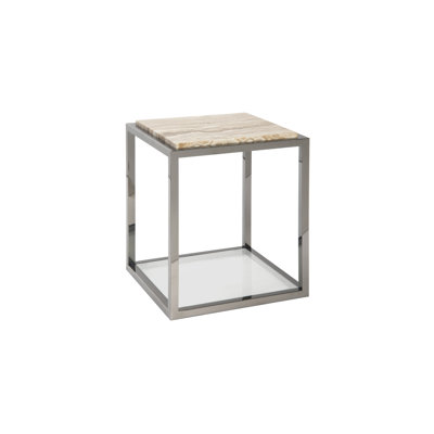 Stone Panel End Table
