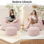 Méridienne 59 po, canapé en mousse à mémoire de forme haute densité en chenille brune, rose-1015328868