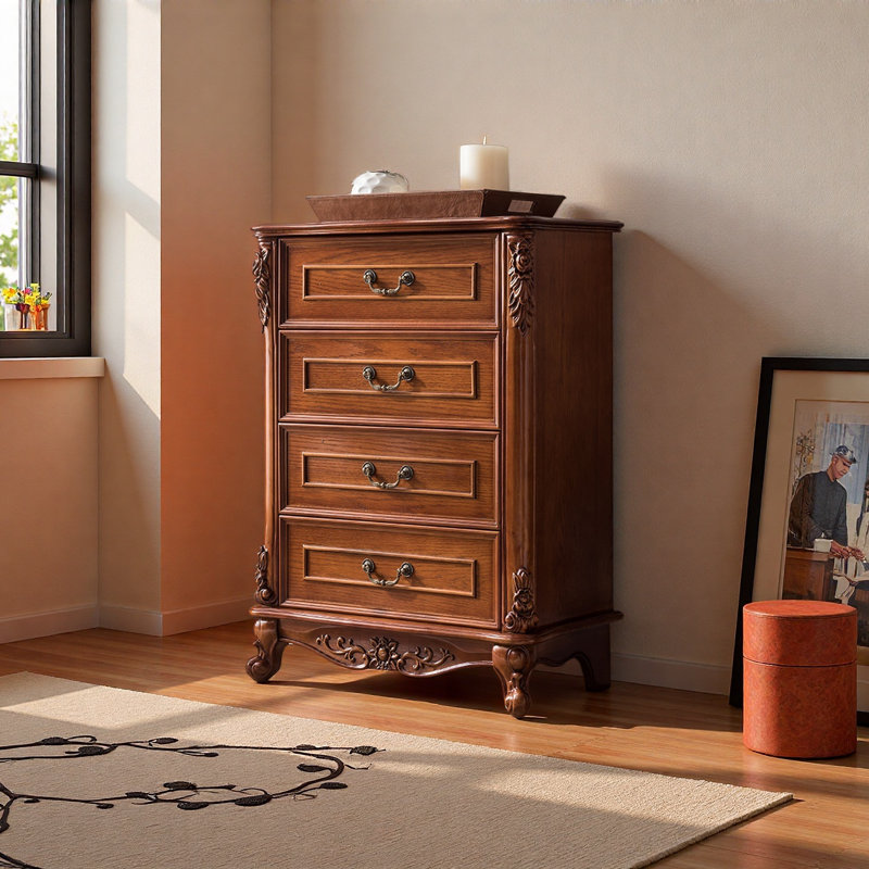 Armoire de rangement multifonctionnelle à tiroirs, Brun