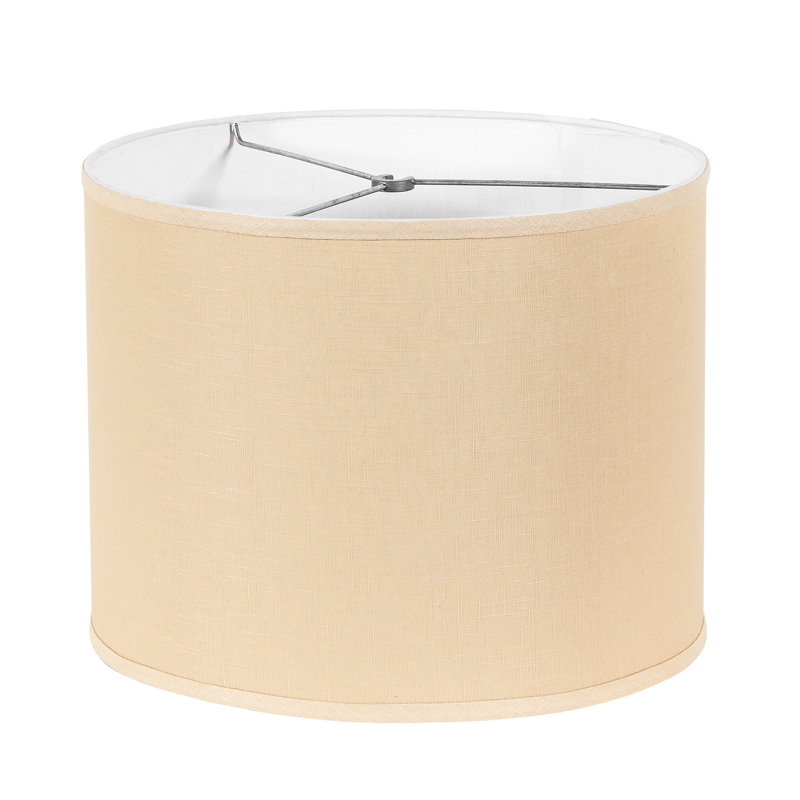 Lamp Shade, Beige, 11" H x 14" W x 14" D
