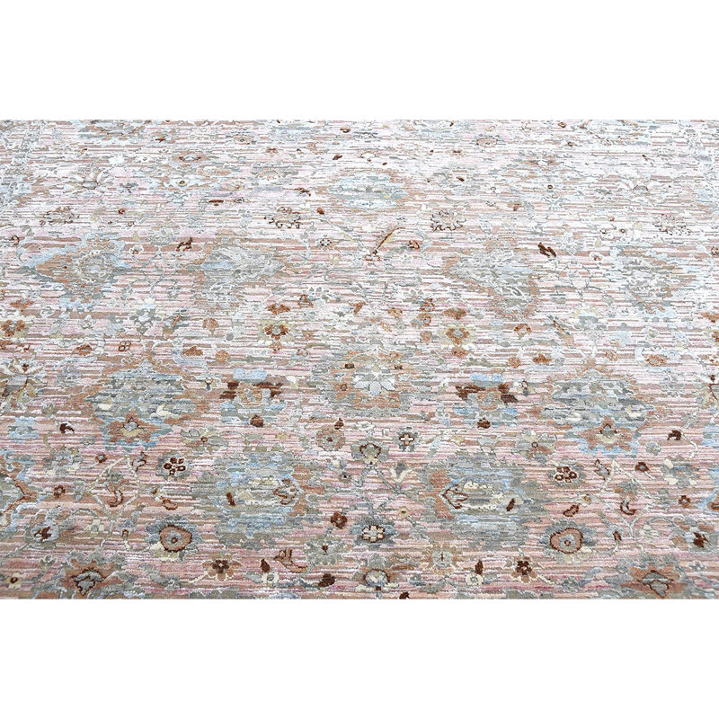 Canterbury Hand Knotted Ikat Area Rug, Rectangle 9' x 12'