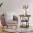Jalane Tall End Table with 2 USB Ports, 2 Power Outlets, and 3-Tier Storage Shelves-1007467