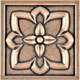 Crown 2'' x 2'' Hand Painted Resin Decorative Accent Tile