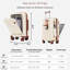 Ensemble de bagages de 3, 20, 24, 28 pouces avec port USB, 20, 24 pouces avec ouverture frontale