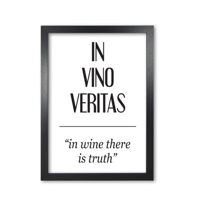 In Vino Veritas - Rectangle Print