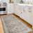 Nel Paz Border Beige Gray Ivory Machine Washable Area Rugs-1802250592