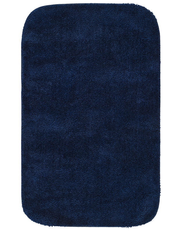 Tapis de bain antidérapant en nylon doux Mccluney, Marine, L 24 po x L 40 po
