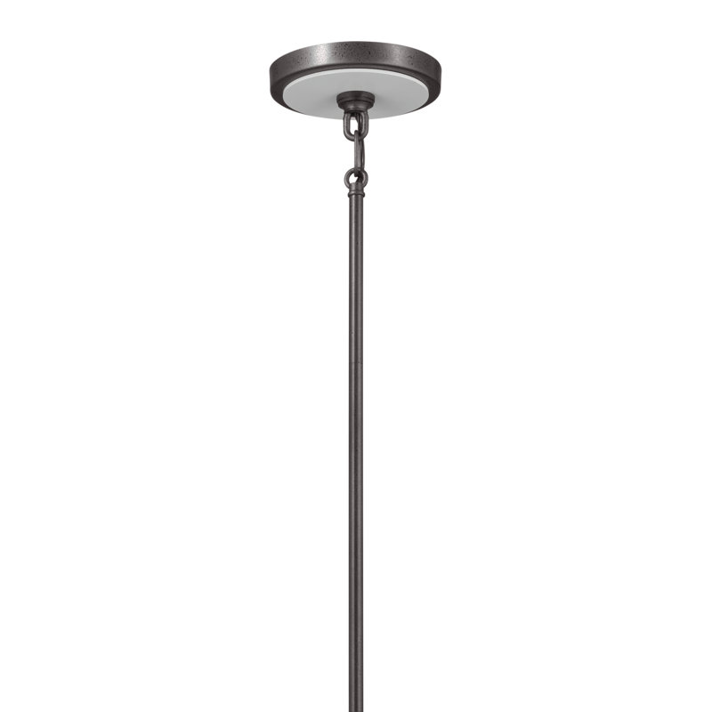 8 - Light Dimmable Classic / Traditional Chandelier, Anvil Iron, 17" H x 38" W x 38" D