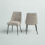 Chaise d'appoint rembourrée kaki Rowlett