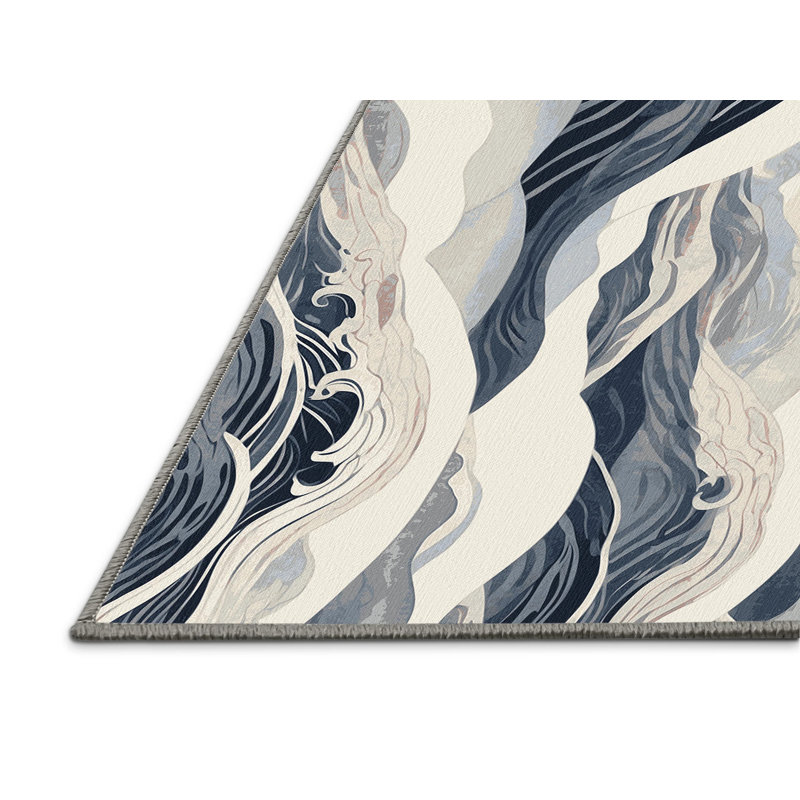 Serenity In Bloom Rug, Rectangle 5' x 8'