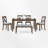 Alfonso 6 - Person Four Leg Dining Set-782530169-782530172-782530175