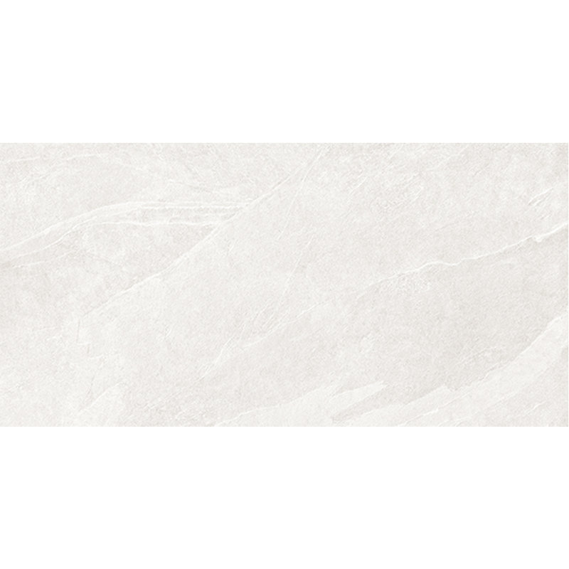 Carreau de porcelaine mate pour plancher et mur 12 po x 24 po Slate Reserve, Super blanc