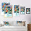 Fleurs de Noël avec baies rouges - Reproduction de photo sur toile-2131230950-2131230945