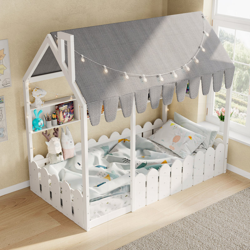 Lit sur pied Montessori House, White
