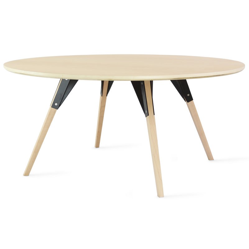 Table basse clarke, H 18 po x L 46 po x l 46 po, Érable, Érable / noir