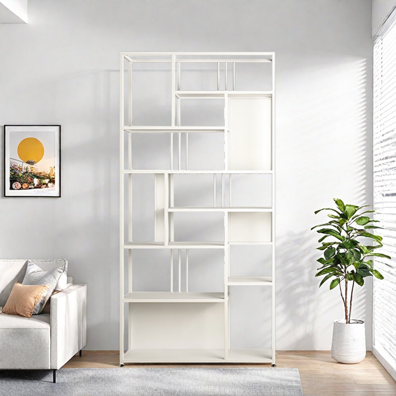 Burwinda, White, (8 Shelves) 78.7" H x 39.3" W x 9.8" D