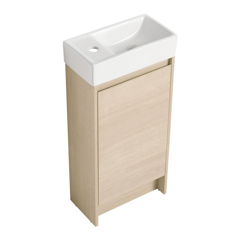 Ensemble de meuble-lavabo simple 16,19 po avec plateau en céramique Quennell