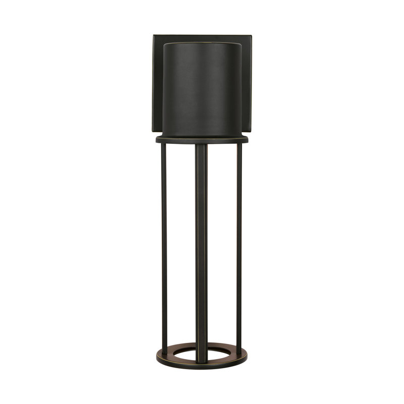 LED Outdoor Wall Light, Antique Bronze, 15.75" H x 5" W x 5" D