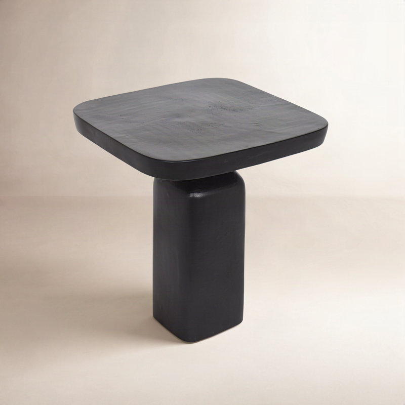 Ketterley Aluminum Black Side Table