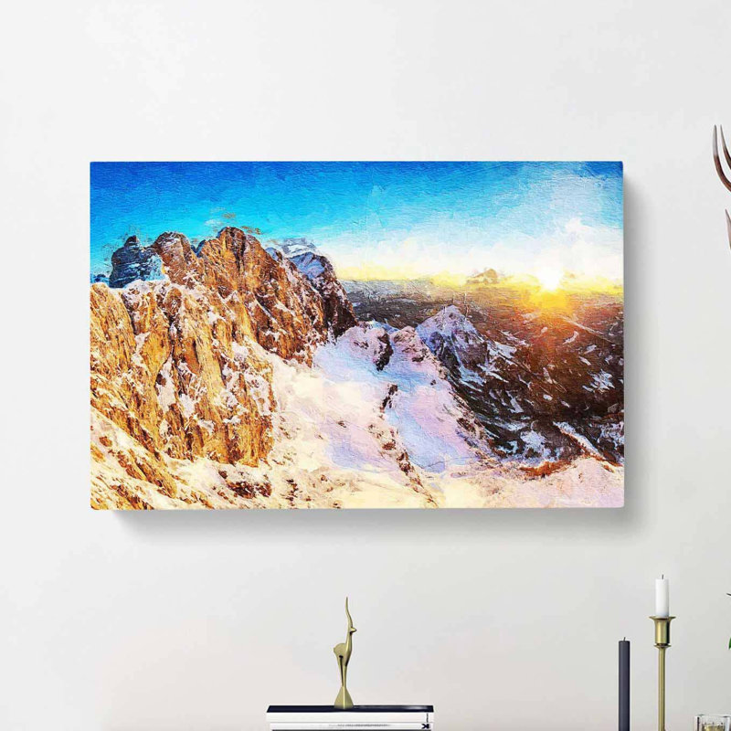 Hoher Dachstein Mountain in Austria - Wrapped Canvas, 35cm H x 50cm W x 3cm D