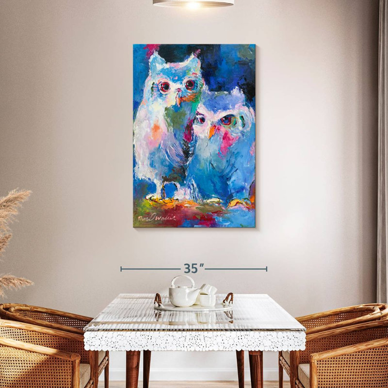 Brampt Two Owls, 45" H x 30" W
