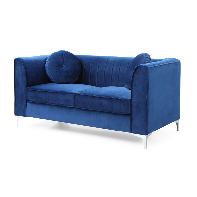 Causeuse élégante bleu marine pour maisons modernes, Marine