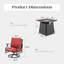Ensemble de conversation d'extérieur pour 4 personnes avec table basse et table de foyer pivotante Asfand-101399478