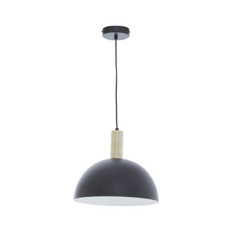 Krumm 1 - Light Black Dome Pendant