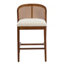 Ensemble de 2 tabourets de comptoir en bois Tatti