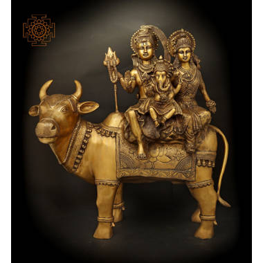 MohanJodero Brass Parvati Statue - Buy Indian Handicrafts Online I