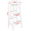 Counter Stool with Metal Frame-725822943