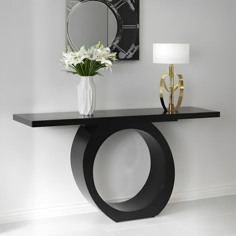 Console italienne moderne luxueuse, 33.5" H x 55.1" W x 15.7" D