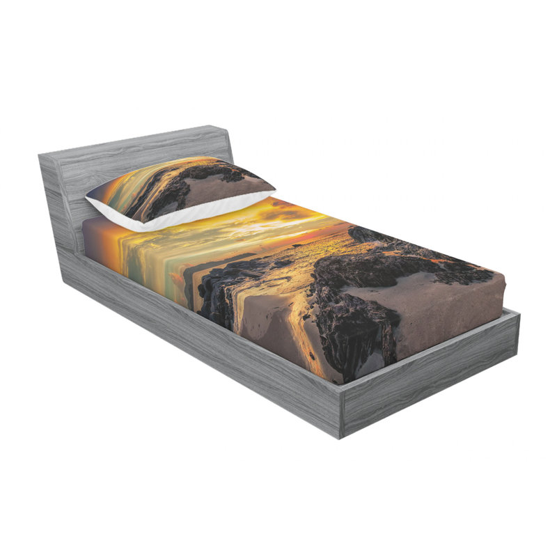 Microfiber Sheet Set, Twin Sheet Set with Fitted Sheet