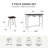 Shirla 3-Piece Hanging Counter Height Dining Stool Set