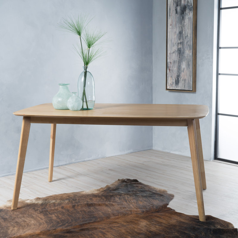 Table de salle à manger rectangulaire classique pour 4 à 6 personnes | Idée de cadeau