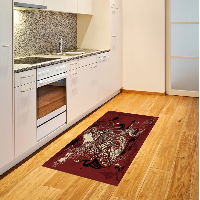 Dragon Eastern High Density Long Fiber Poly Threads Decorative Area Rug Carpet, Rectangle 2'7" x 5'