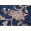 Tapis bleu art déco bleu fait à la main 4 x 6