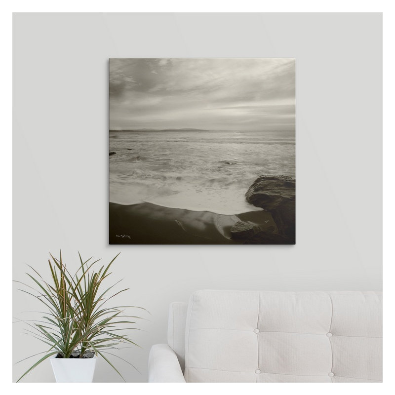 «Tides and Waves Square II» par Alan Majchrowicz, impression, H 35 po x l 35 po x P 1,5 po, Toile