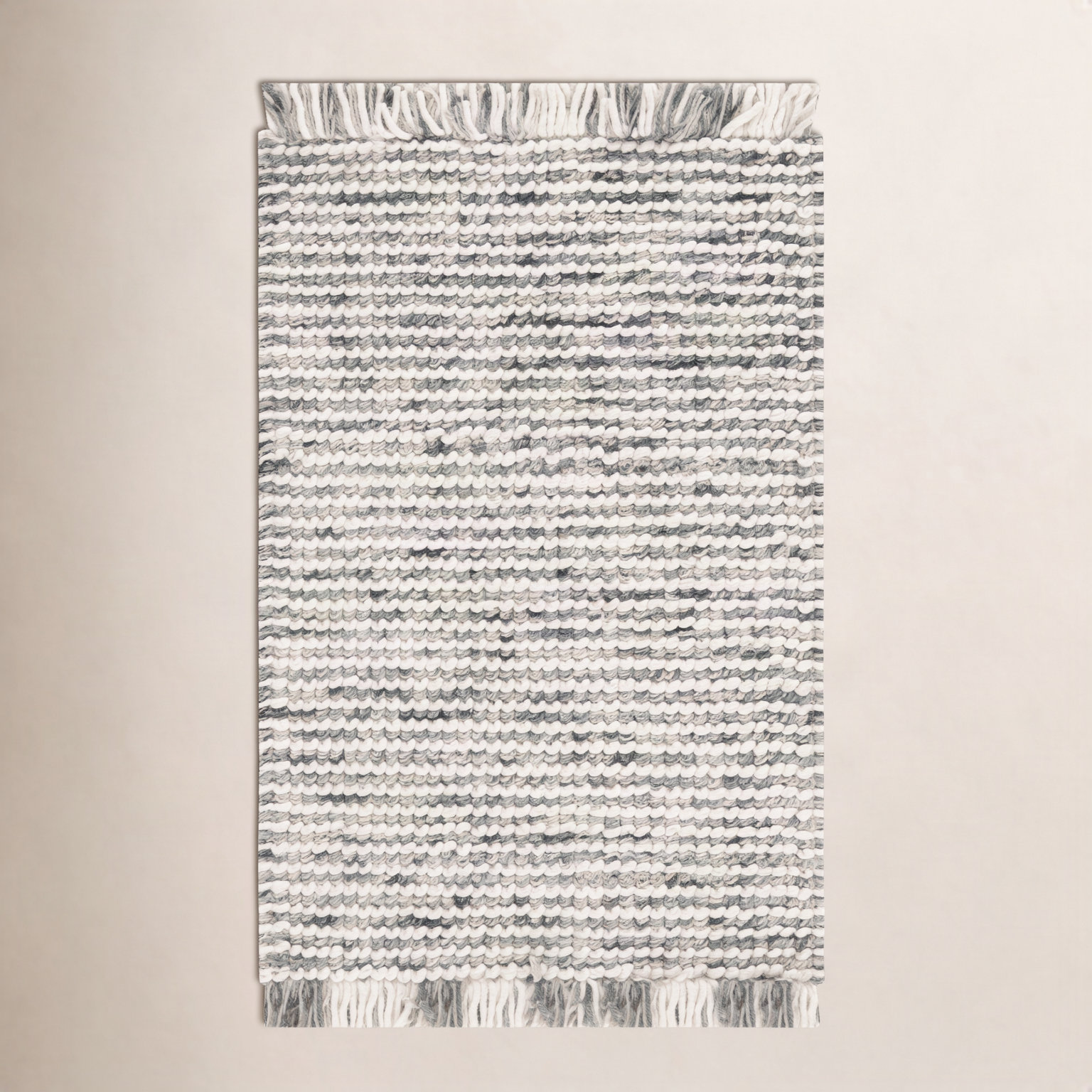 Kata Sage Ivory Geometric Rug, Rectangle 6' x 9'