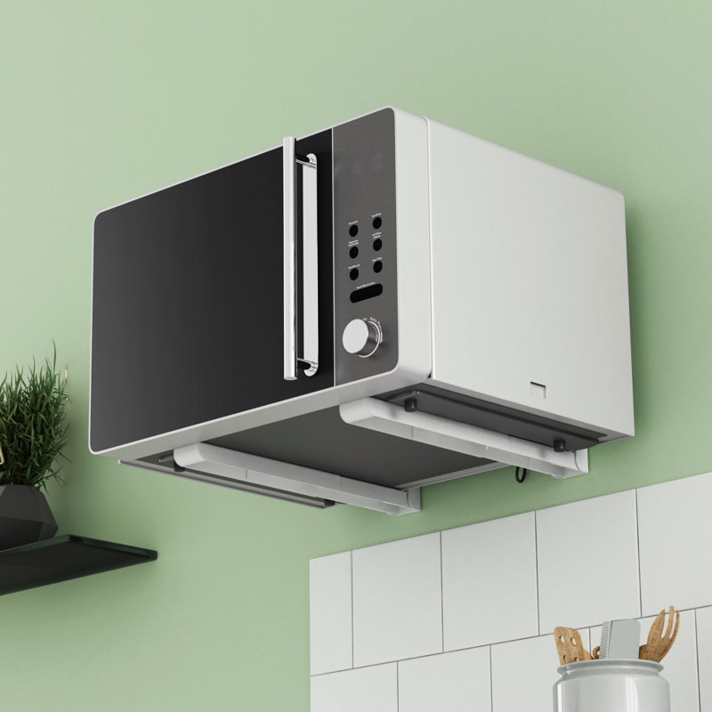 Aavyan Universal Microwave Bracket, White