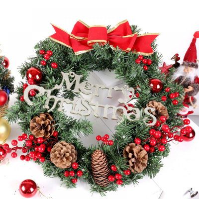 Faux Lighted 11.81'' Wreath